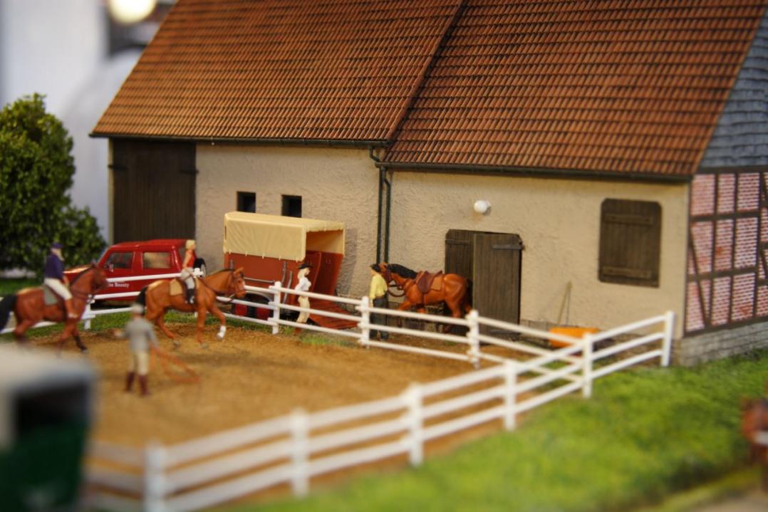 Reiterhof von Preiser Miniaturen