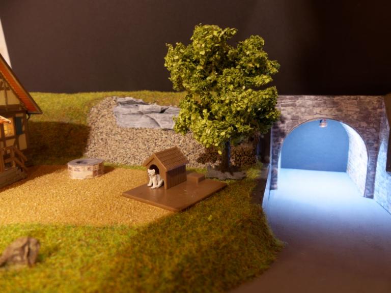 Beleuchteter Tunnel mit NeoPixel 6000 K